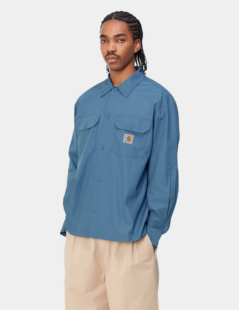 Carhartt-WIP Long Sleeve Craft Shirt - Sorrent Blue