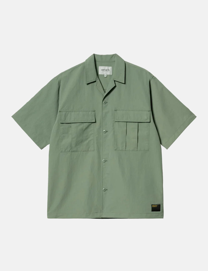 Carhartt-WIP Evers Short Sleeve Shirt - Park Green