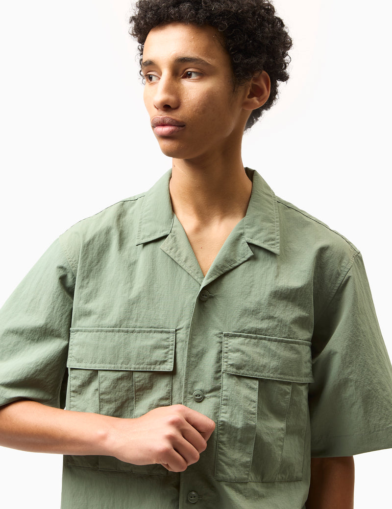 Carhartt-WIP Evers Short Sleeve Shirt - Park Green