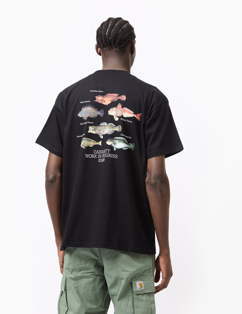 Carhartt-WIP Fish T-Shirt (Loose) - Black