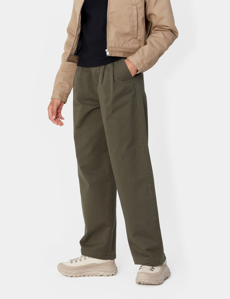 Carhartt WIP Women's Leola Pant - Mirage Grey/Brown