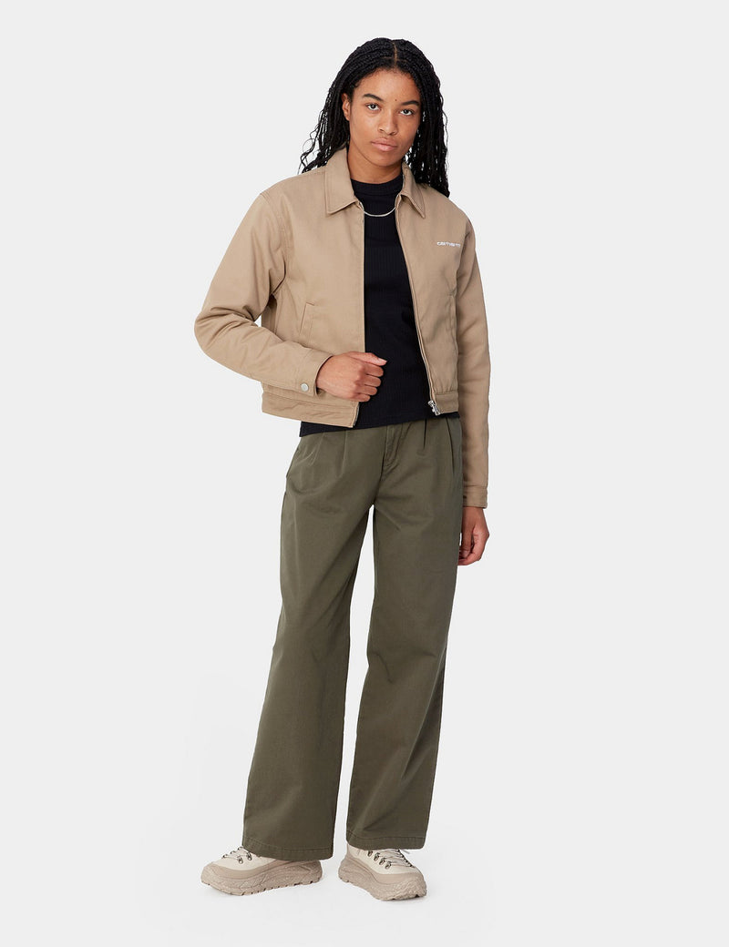 Carhartt WIP Women's Leola Pant - Mirage Grey/Brown