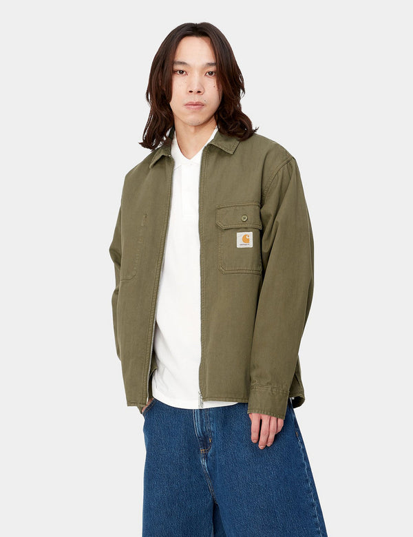 Carhartt-WIP Rainer Over Shirt - Dundee Green Garment Dyed