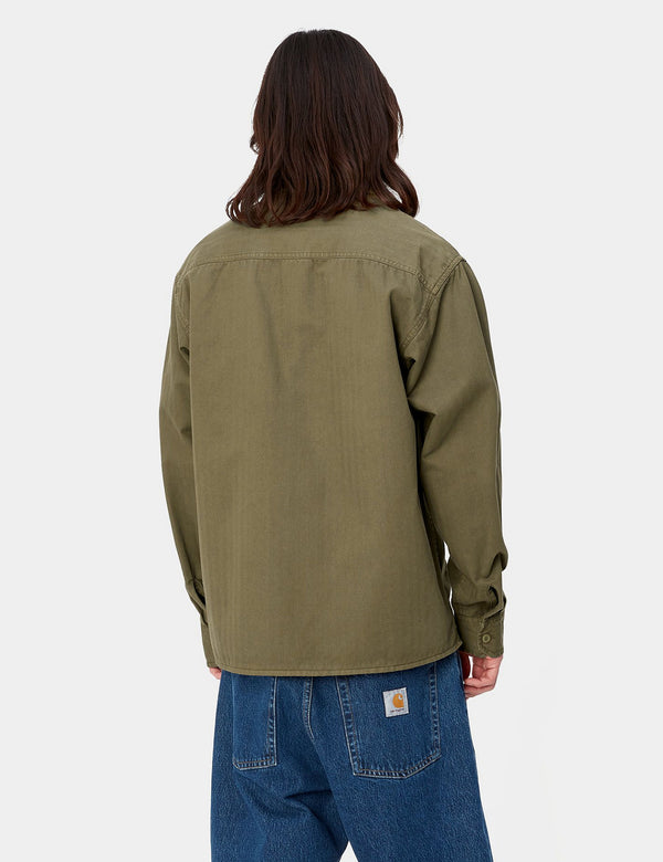 Carhartt-WIP Rainer Over Shirt - Dundee Green Garment Dyed