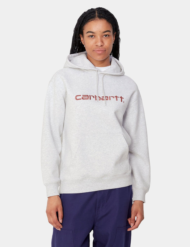 Carhartt WIP Women s Hooded Sweatshirt Ash Heather Urban Excess. URBAN EXCESS