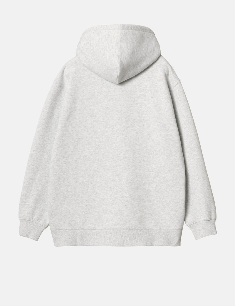 Carhartt WIP Women's Hooded Carhartt Sweatshirt (Regular) - Ash Heather Grey