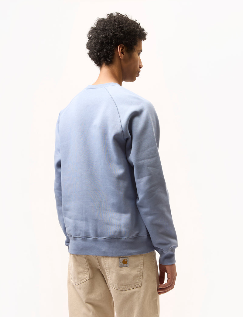 Carhart WIP Chase Sweatshirt - Charm Blue