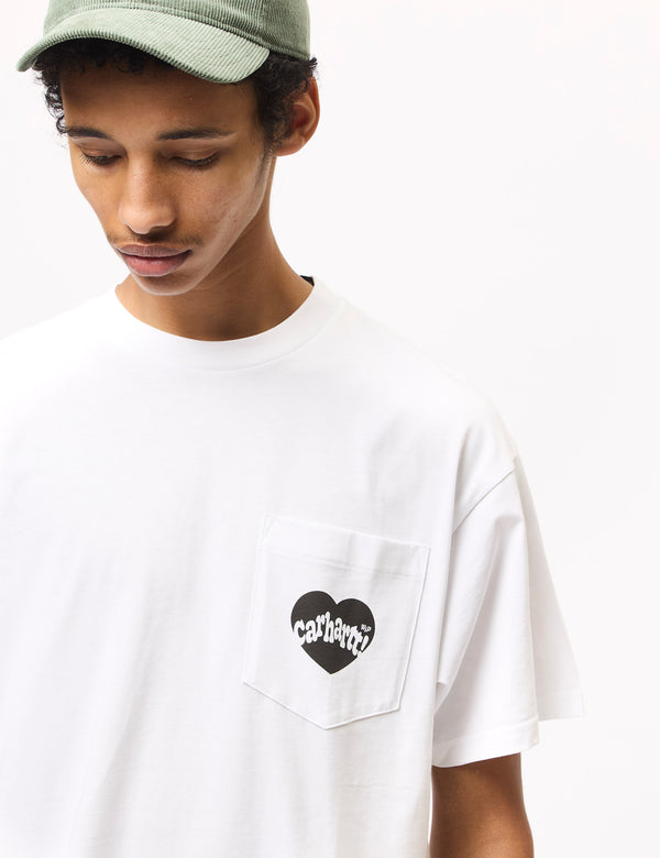 Carhartt WIP Amour Pocket T-Shirt - White