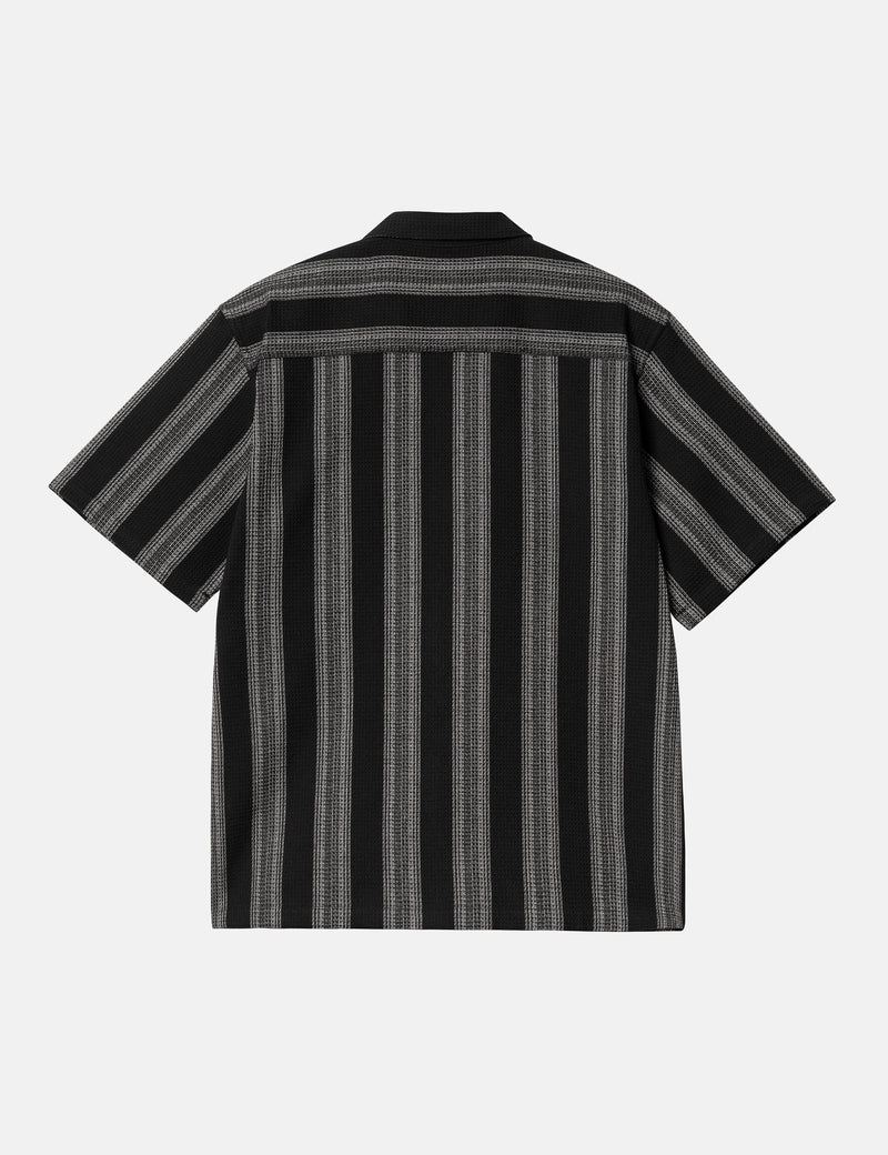 Carhart WIP Short Sleeve Dodson Stripe Shirt - Black