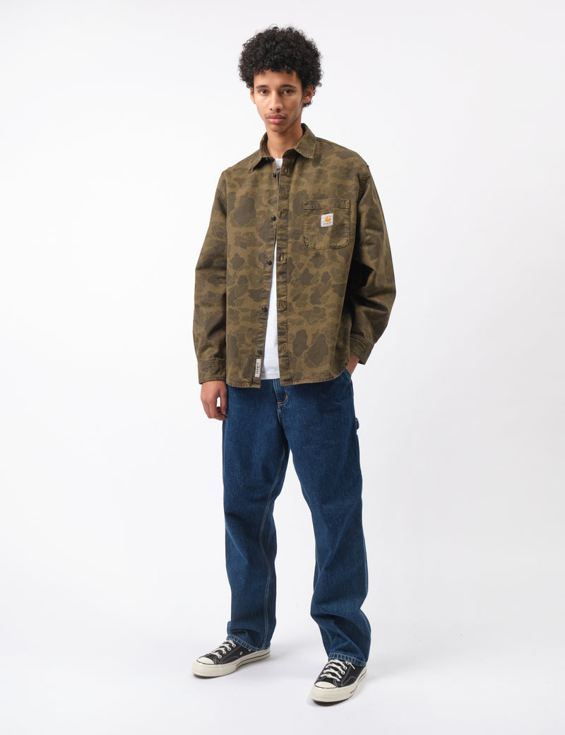 Carhartt WIP Duck Shirt - Camo Duck Green