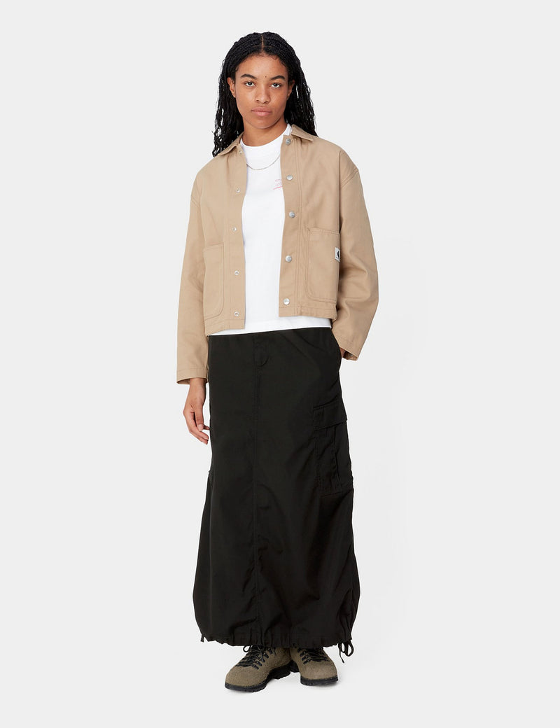 Carhartt WIP Women's Cargo Skirt Long - Black