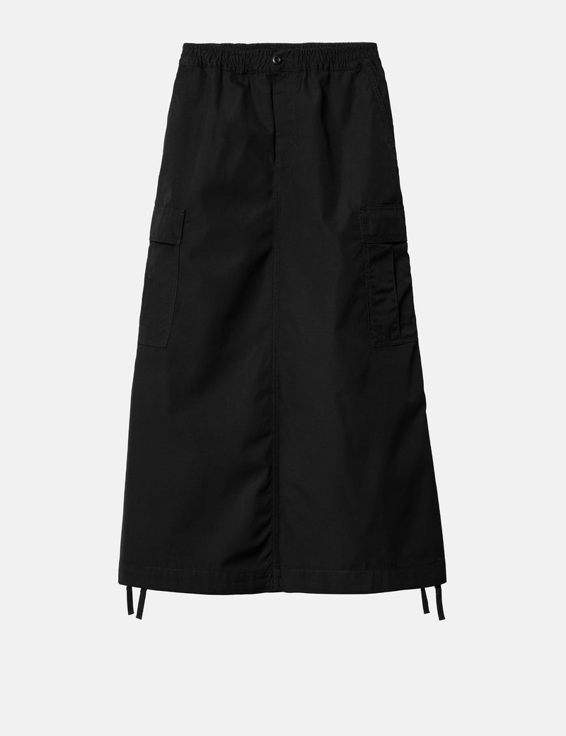 Carhartt WIP Women's Cargo Skirt Long - Black