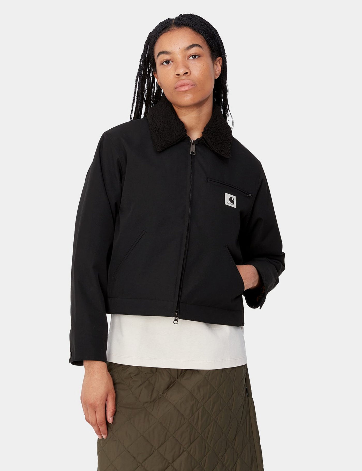 Black women's carhartt jacket best sale