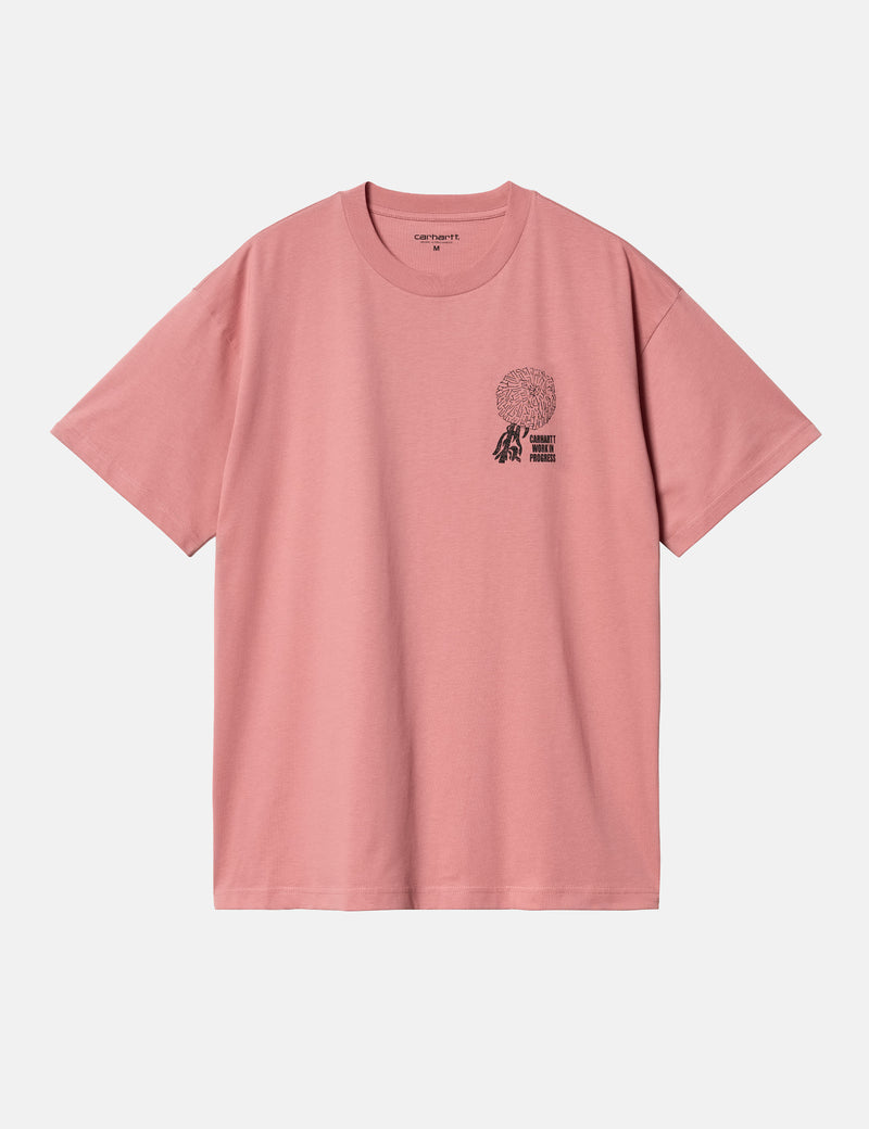 Carhartt WIP Chrysanthemum T-Shirt (Loose) - Dusty Rose