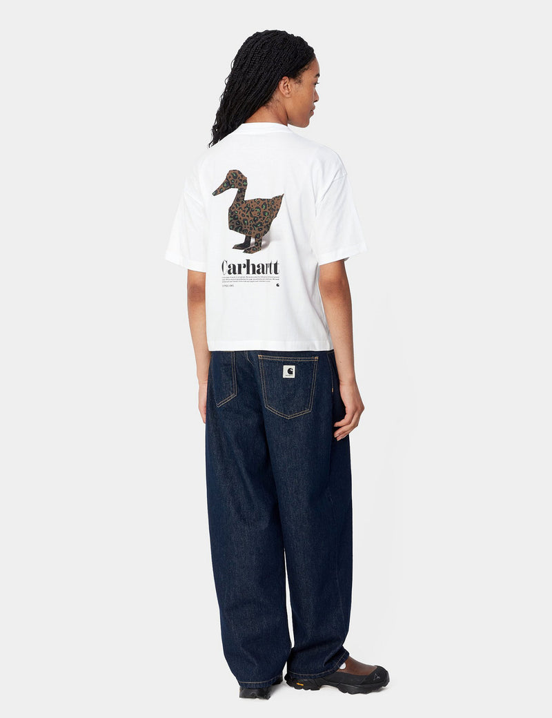 Carhartt WIP Women's Fold Leo T-Shirt (Loose) - White