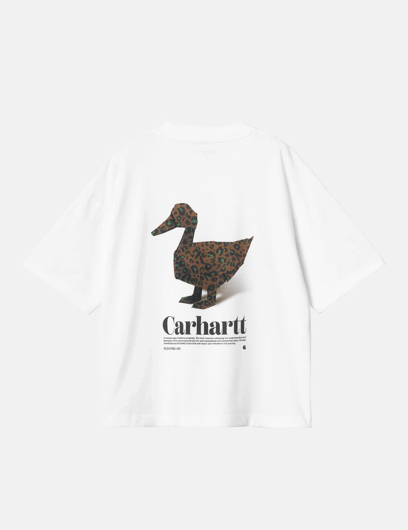 Carhartt WIP Women's Fold Leo T-Shirt (Loose) - White