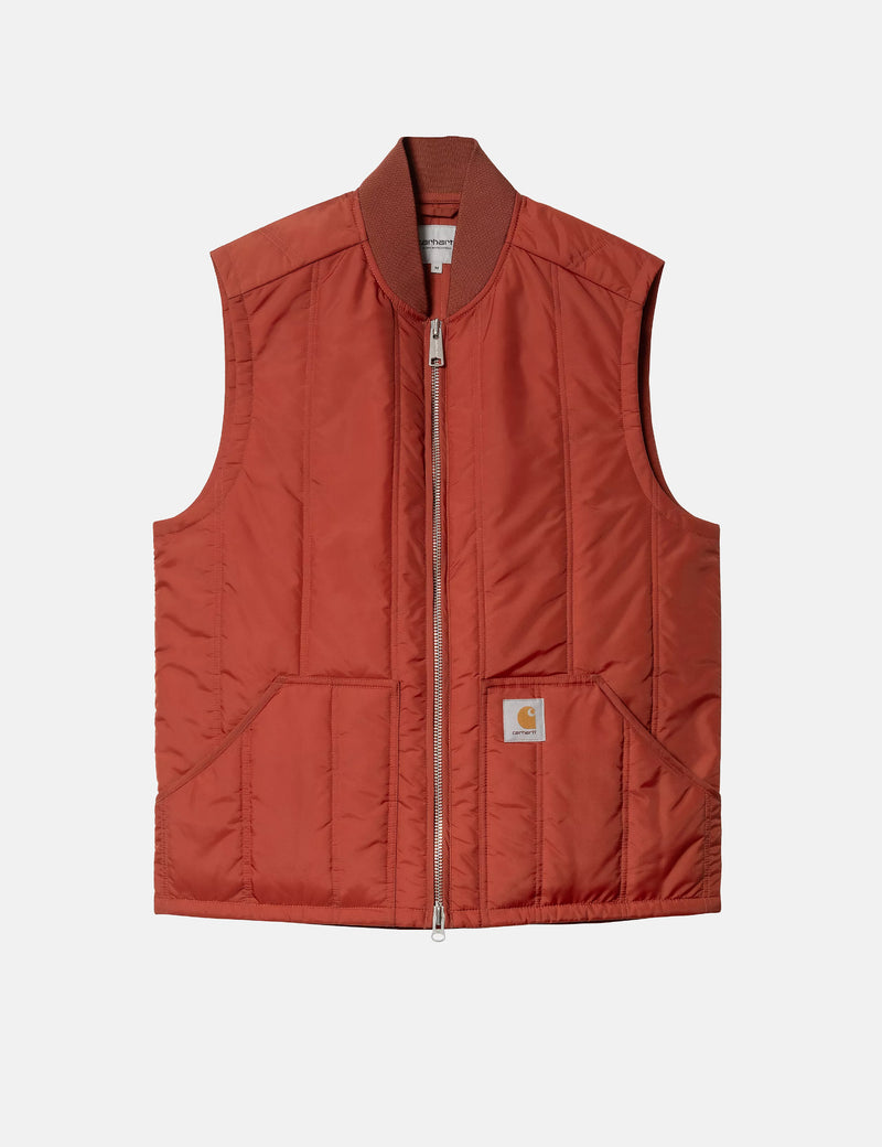 Carhartt WIP Lachlan Vest Liner - Vermillion Orange