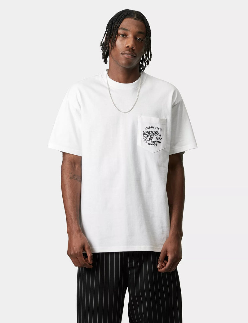 Carhartt WIP Fragments Pocket T-Shirt - White