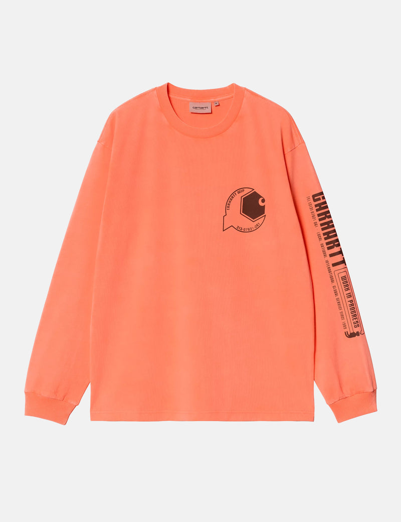 Carhartt WIP Industry T-Shirt (Garment Dyed) - Lumo Orange