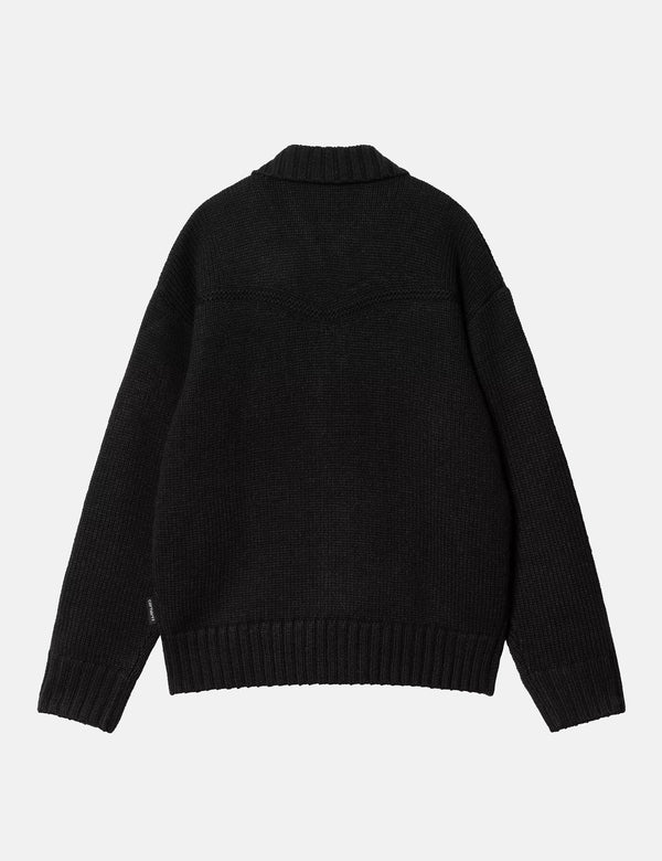 Carhartt WIP Santa Fe Cardigan - Black