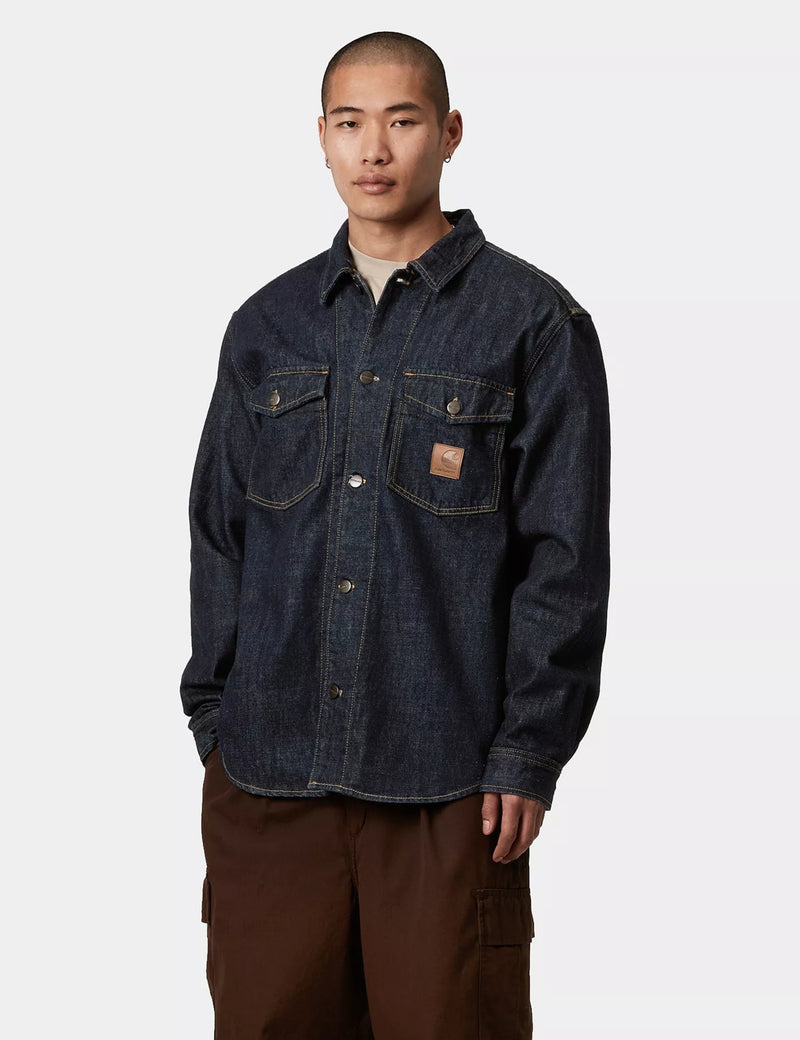 Carhartt WIP Lincoln Over Shirt - Blue Rinsed