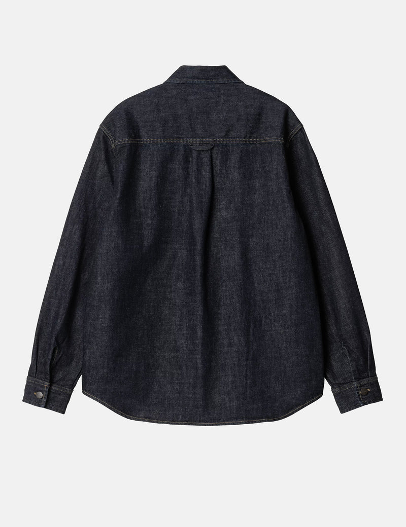 Carhartt WIP Lincoln Over Shirt - Blue Rinsed