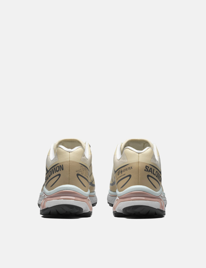 Salomon XT-6 GTX Trainers - Almond Milk/Feather Gray/Pale Mauve