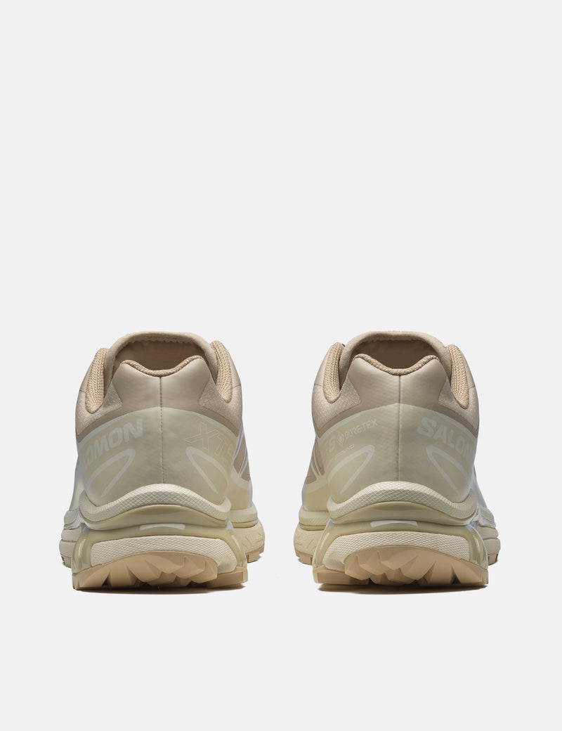 Salomon XT-6 GTX Gore-Tex Trainers - Oxford Tan/Almond Milk/Safari