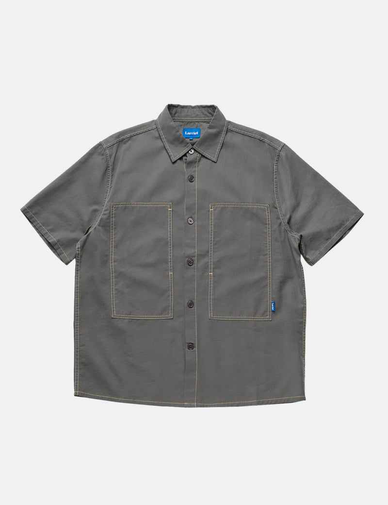 Larriet Cliff Short Sleeve Shirt - Charcoal Grey