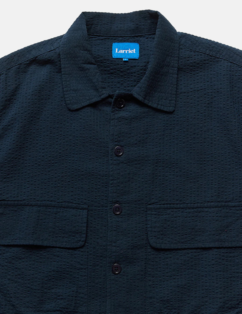 Larriet Kendalls Short Sleeve Shirt - Navy Blue