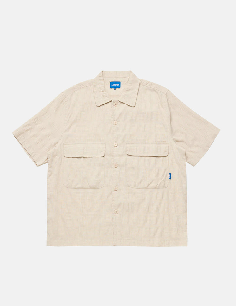 Larriet Kendalls Short Sleeve Shirt - Tan Plaid