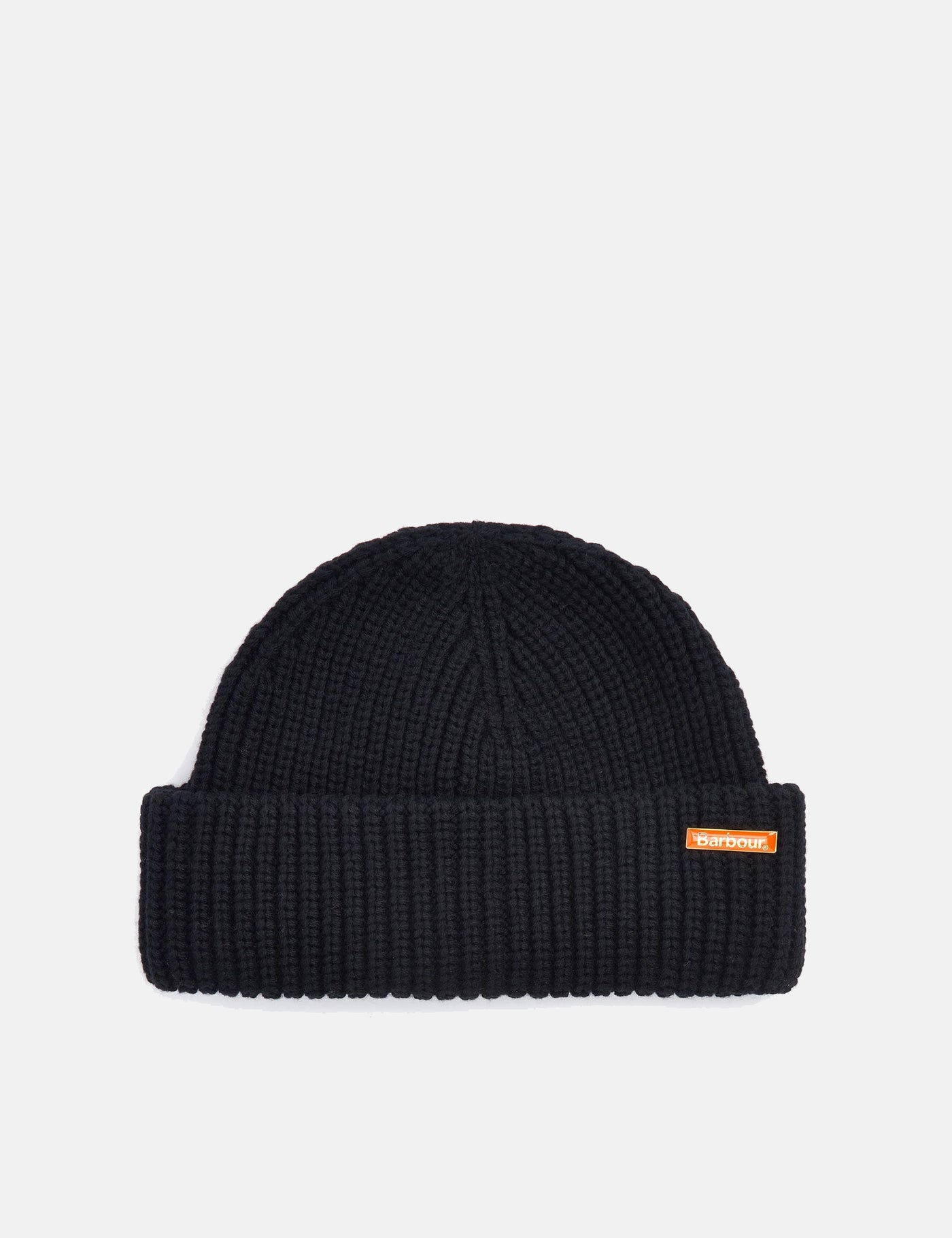 Barbour Mosely Fishermans Beanie Hat Black Article. URBAN EXCESS