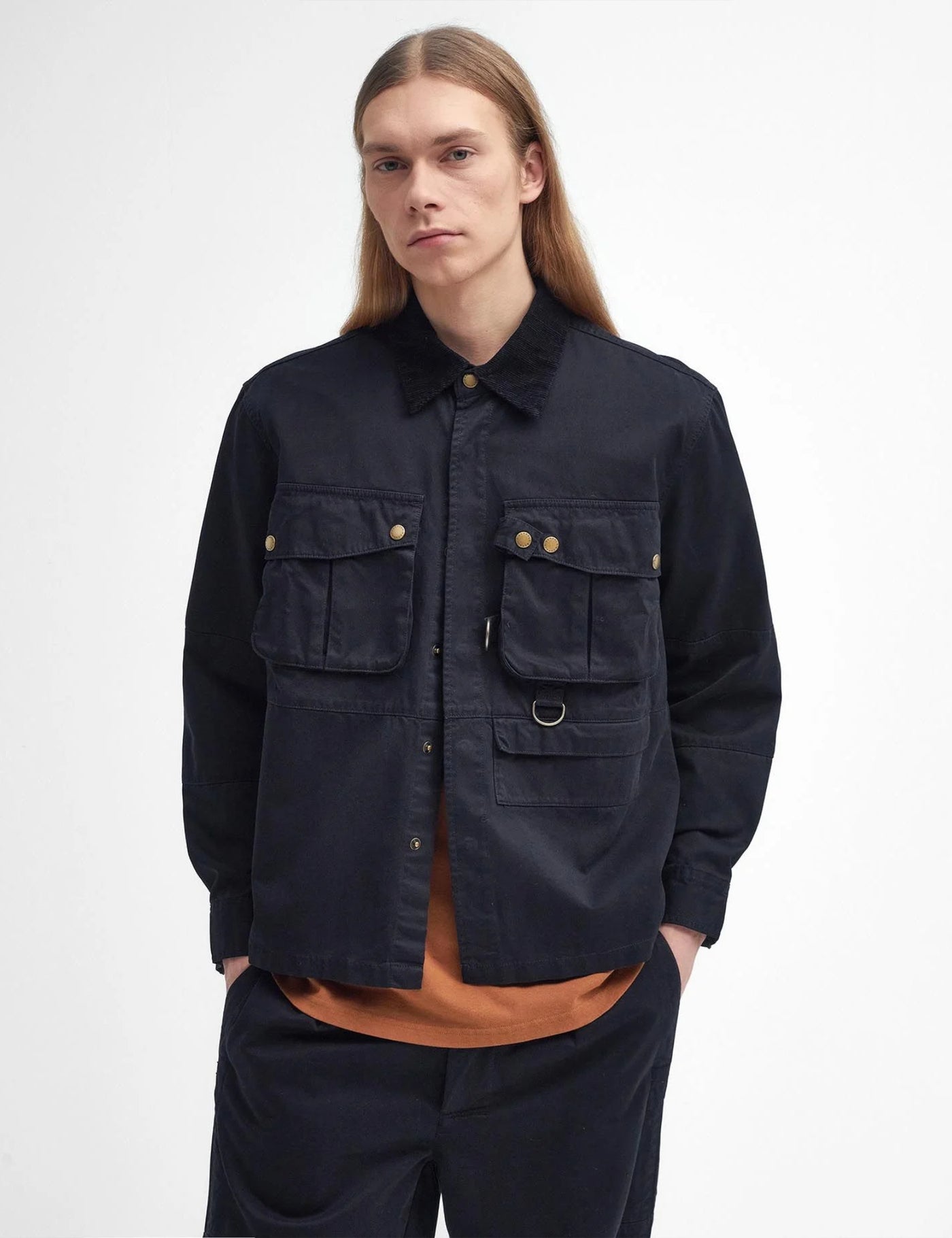 Barbour Heritage Oakmoor Shirt Jacket Black Urban Excess. URBAN EXCESS