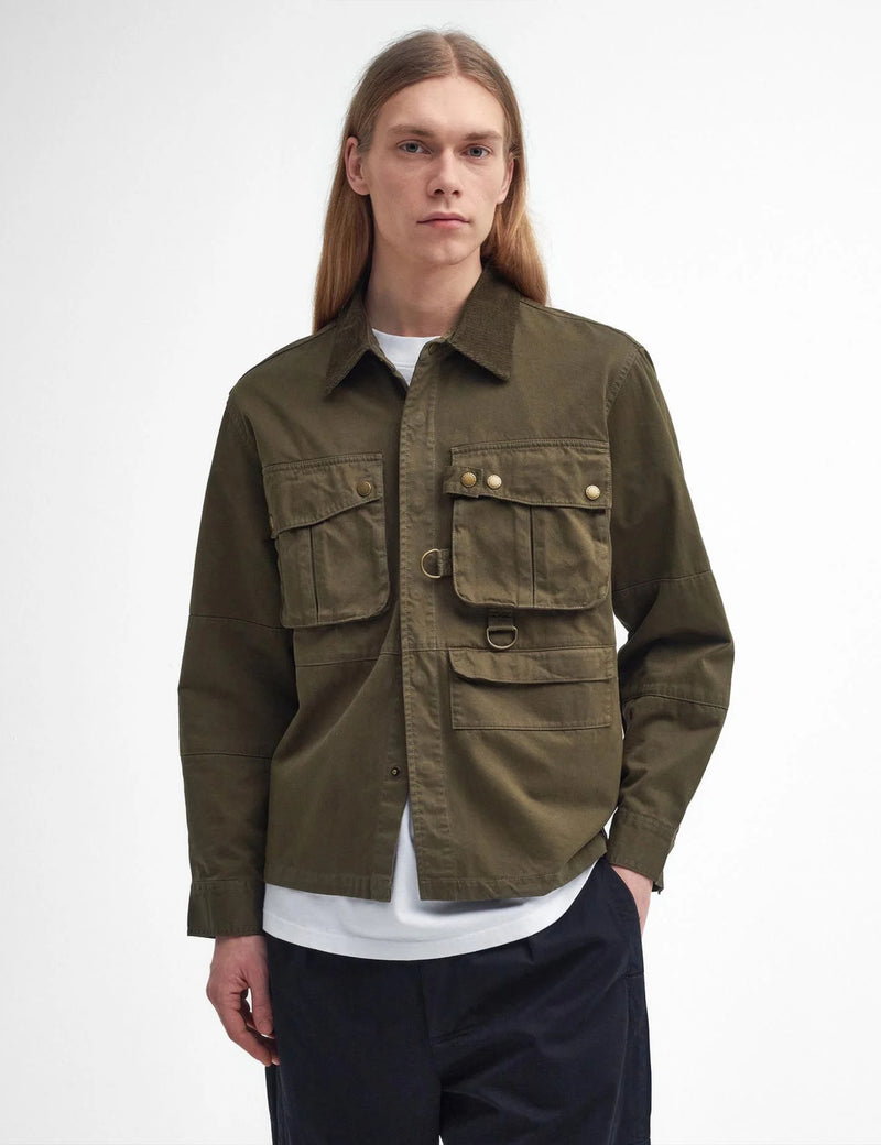 Barbour shirts olive online