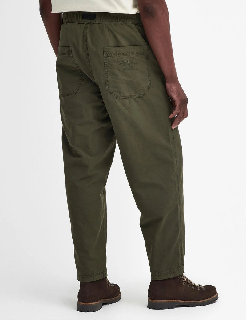 Barbour Heritage Grindle Trousers (Straight Fit) - Olive Green