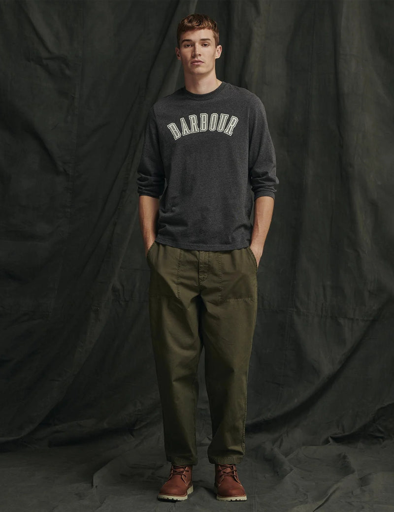 Barbour trousers olive online