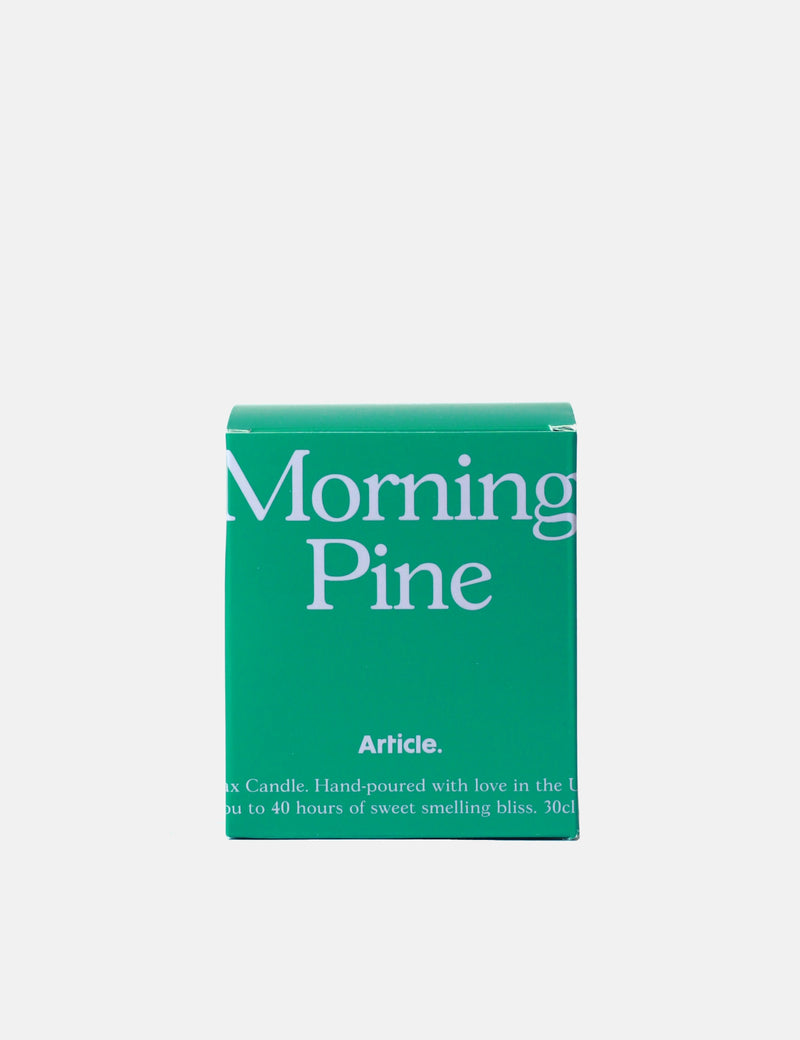 Article. Soy Candle UK Hand Poured - Morning Pine