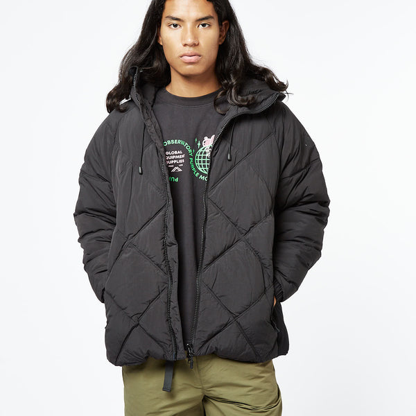 Shore leave by urban clearance outfitters black zip puffer jacket