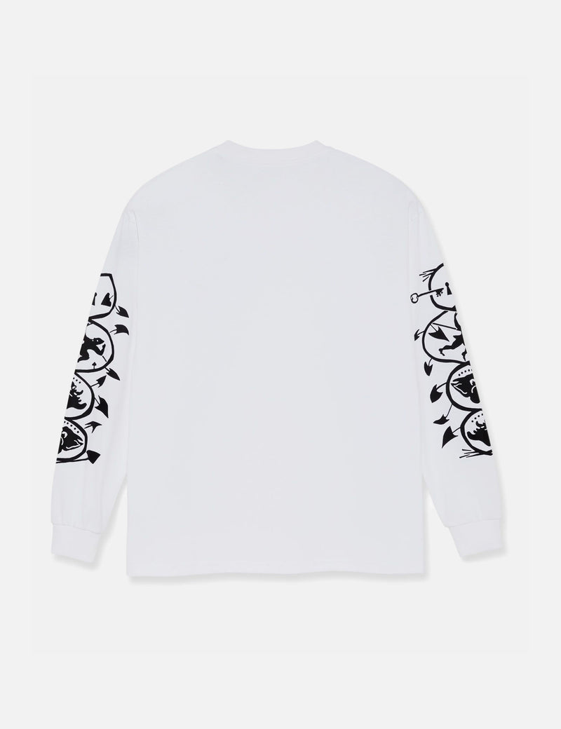 Polar Skate Co. Spiral Long Sleeve T-Shirt - White