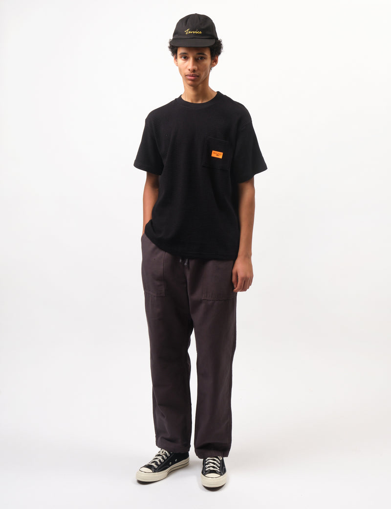 Service Works Waffle Pocket T-Shirt - Black