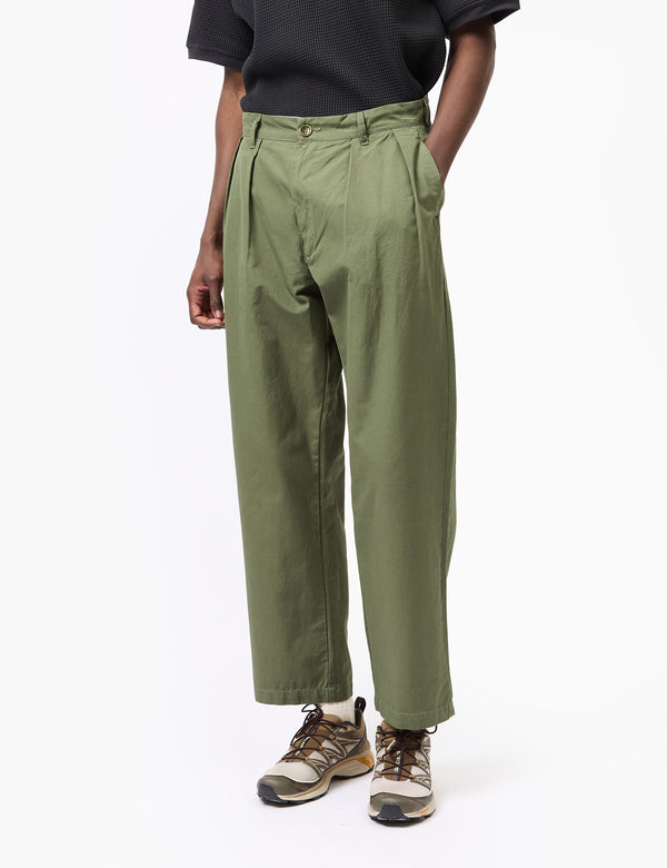 Service Works Twill Part Timer Pant - Olive Green