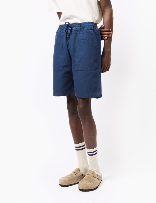 Service Works Canvas Chef Shorts - Navy Blue