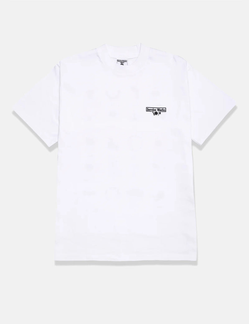 Service Works Wine Spill T-Shirt - White