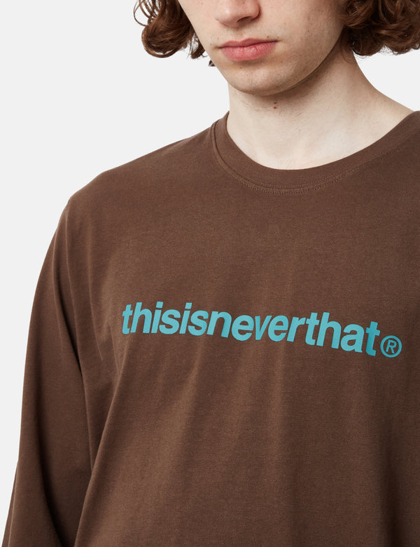 Thisisneverthat T-Logo Long Sleeve T-Shirt - Brown