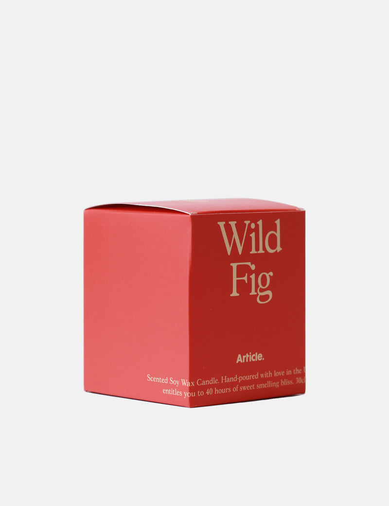 Article. Soy Candle UK Hand Poured - Wild Fig