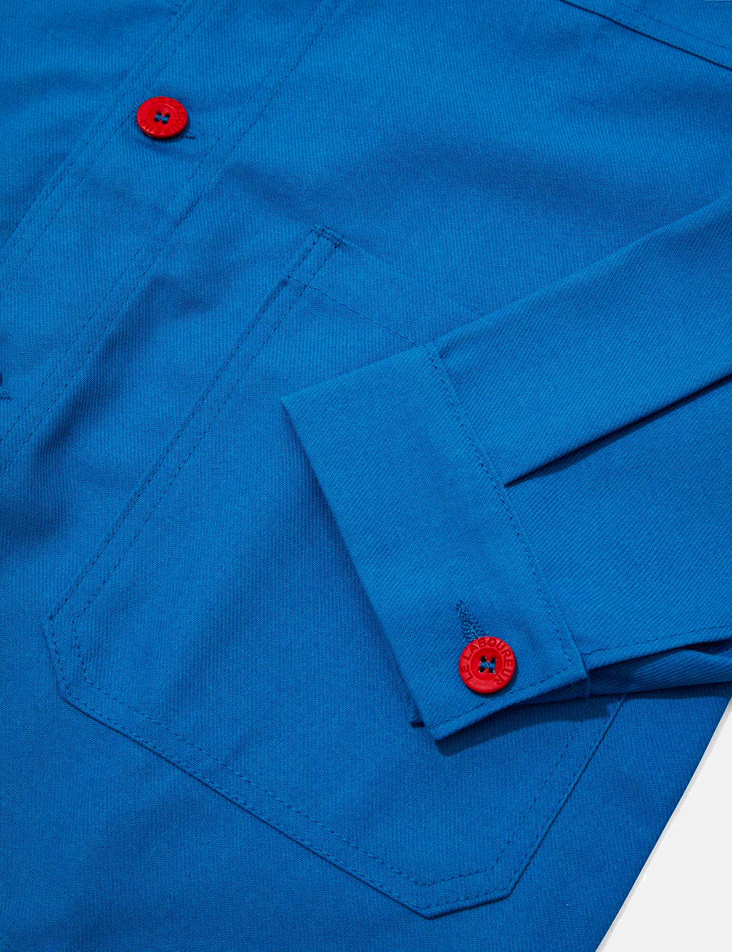 Le Laboureur Work Jacket (Cotton Drill) - Bugatti Blue/Red Buttons ...