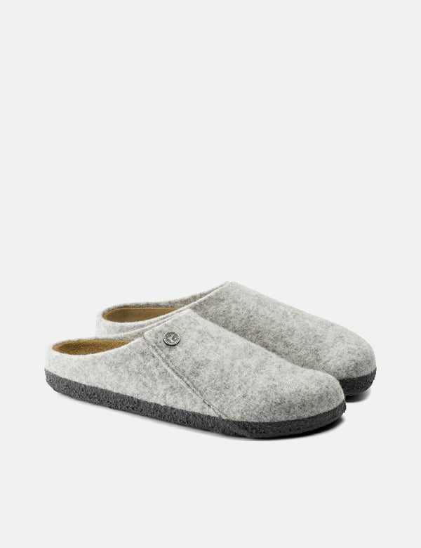 Damen Birkenstock Zermatt Slipper (schmal) - Hellgrau