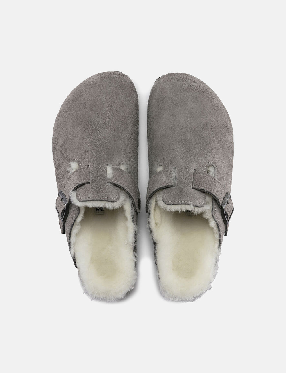 Women's Birkenstock Boston Shearling (Narrow) - Stone Coin Grey I