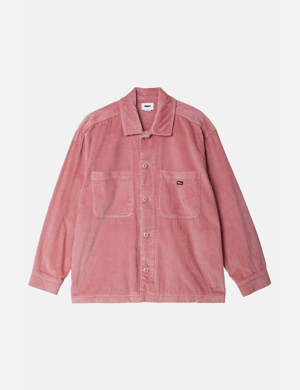 OBEY Monte Shirt Jacket (Cord) - Vintage Pink I Urban Excess