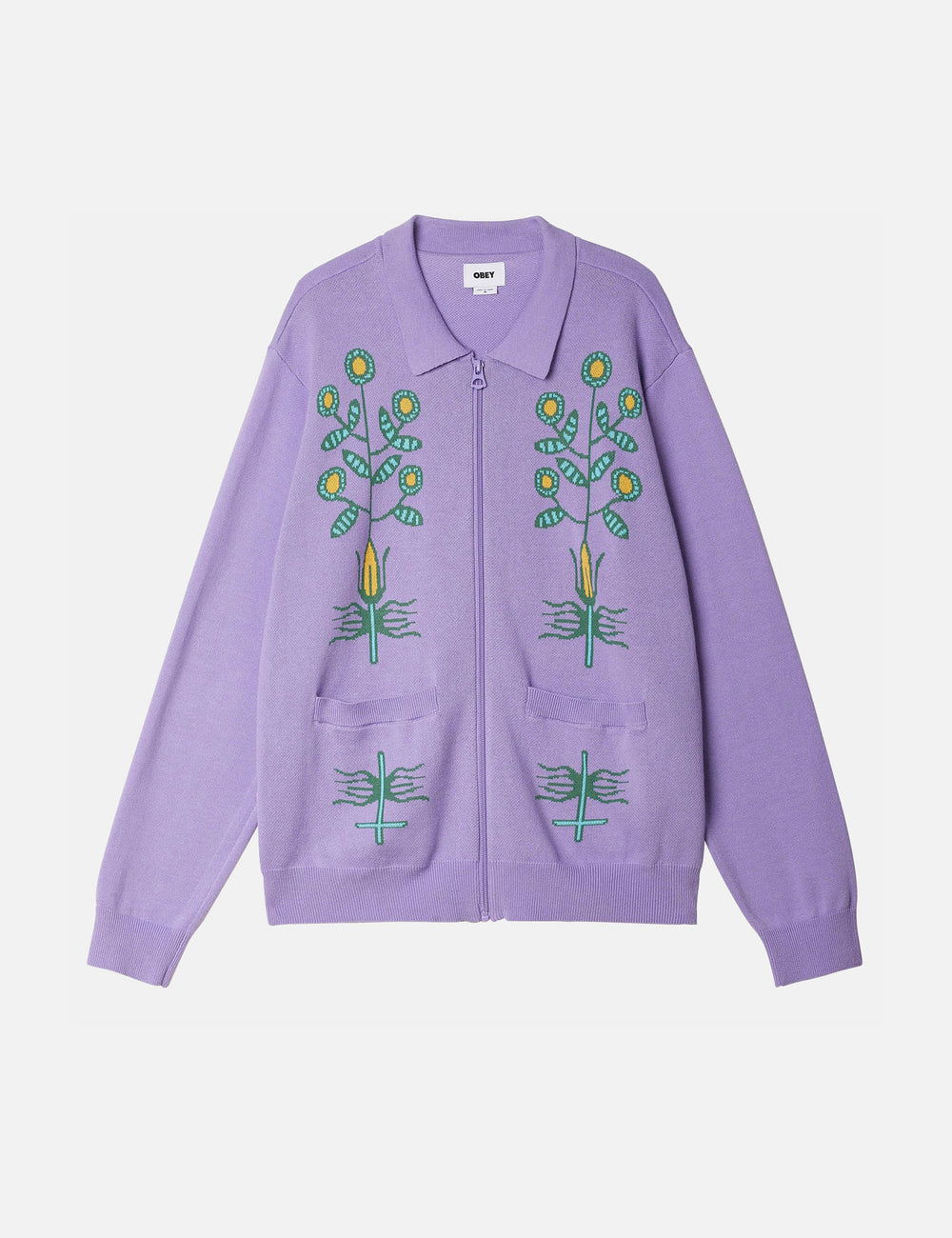 OBEY Totem Cardigan - Purple Flower I Urban Excess. – URBAN EXCESS USA